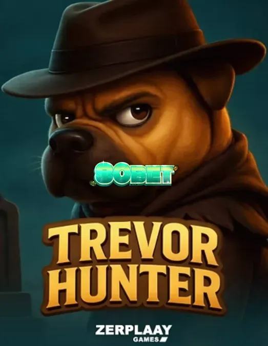 Trevor o Shar Pei explorando um cemitério misterioso no slot Trevor Hunter